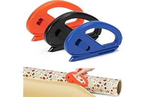 ANEWSERA 3 Pcs Wrapping Paper Cutter, Effortless Gift Wrap Cutter Tool for Christmas, Paper Cutting Tool for Xmas, Birthday, Holiday, Crafting Wrapping Paper