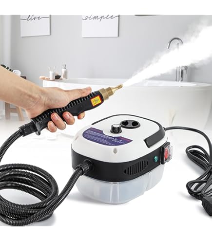 Handstoomreiniger, 2500 W, stoomreiniger met 1600 ml Handstoomreiniger, 2500 W, stoomreiniger met 1600 ml