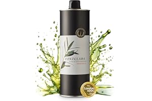 FONTCLARA Argudell Aceite de Oliva Virgen Extra de España, Extracción en frío, Intenso y Afrutado, Freir, Cocinar y Hornear, Premiado, Botella de 1l
