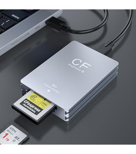 Lexar Lettore Schede CFexpress 4.0 Type B – USB-C, Compatibile Con Workflow Professionale, 40 Gbps, Alluminio Spazzolato