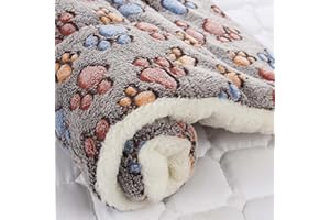 iik Cozy Calming Cat Blanket, Ultra Soft Dog/Cat Bed Mat with Cute Prints, Dog/Cat Blankets for Indoor Cats, Warm Pet Mat in A Variety of Sizes to Fit Most Pets (B,24 * 16in)