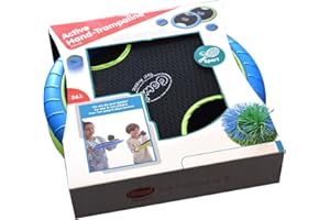 Gowi jeu de trampoline à main avec 2 balles, 2 trampolines à main, pour enfants, jeu de jardin, 30 cm