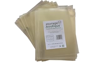 .boutique, Storage.boutique Postcard Protection Sleeves, Crystal Clear, Acid Free, 3-Layer, Outsize (50 Sleeves)