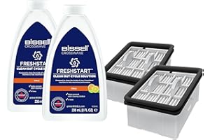BISSELL FreshStart Kit, 2 × soluzione FreshStart Cycle e 2 × filtro FreshStart| Per CrossWave OmniForce, OmniForce Edge, OmniFind, modelli 3912, 3999, 4000, 4006, 4007, 4008, 4017, 4087