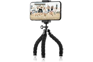 MOJOGEAR Mini elastyczny statyw podróżny Octopus statyw z uchwytem na telefon komórkowy do iPhone'a, telefonu z systemem Android i Go Pro