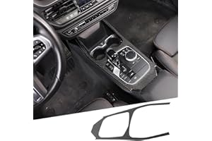 JONKOKO Rivestimento decorativo per telaio del cambio dell'auto, in morbida fibra di carbonio, per Serie 1 Serie 2 F40 F44 2020-2023, accessorio per auto (fibra di carbonio, guida a sinistra)