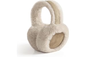 FSMILING Verstellbar Winter Ohrenwärmer Plüsch Ohrenschützer Winter Earmuffs Ear Warmer Für Damen Frauen Mädchen,1/2 Pack