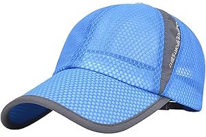 AIEOE Czapka z daszkiem z siateczki, lekka i szybkoschnąca, uniseks, oddychająca, na lato, dla dorosłych