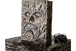 RUDFUZ Necronomicon Libro di Magia Oscura Demone Evil Dead Evon Book Lovecraft Horror Movie Prop Decor Notebook Altare Cerimonia Prop Book Soggiorno Desktop Decorazione Halloween Regalo di Compleanno