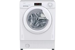 Candy Smart Integrated Washer Dryer, 8 Kg Wash plus 5 Kg Dry, Combined Cycle Class E, 1400 RPM, 3 Rapid Cycles, White, 60x53x82 cm - CBD 485D14-80