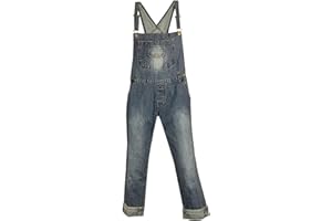 Clove Jeans Capri Womens Dungarees for Women Uk - Straight Leg Durable Blue Denim Jumpsuit for Women - Coin Pocket Denim Romper Plus Size 8 to 22