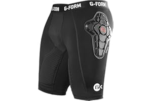 G-Form Goalkeeper Impact Shorts - Padded Shorts with Compression Base Layer - Protective Gear for Football and High Impact Sports - Breathable and Machine Washable