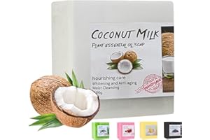 NAILGELER Noce di Cocco Soap, Sapone, Sapone Corpo, Soap Bar, Sapone come gel doccia solido e shampoo solido, Pezzo di doccia, Sapone da doccia per tutti i tipi di pelle, Cura Pelle Viso e Corpo, 100g (Cocco)