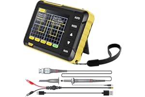 OROMYO DSO152 Mini Digital Oscilloscope 2,8-Zoll-Display Tragbares Handoszilloskop 200Khz 2,5MS/s Usb Oszilloskop mit Typ-C-Datenkabel und Sonde Oszilloskop Multimeter