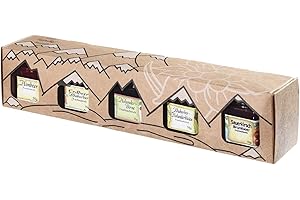 ‎PUNTZELHOF ALLGÄUER DELIKATESSEN Allgäuer Genuss-Box | Fruchtaufstriche Geschenk-Box 5x 50g Feinschmecker Fruchtaufstrich