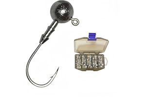 ‎DAYUYUE DAYUYUE jigköpfe Angeln köder Haken kit weiche köder Haken 3.5g 5g 7g 10g 14g Set Include Plastic Fishing Tackle Box Angeln für Süßwasser Salzwasser