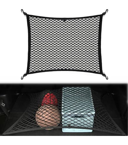 Left Side Rear Trunk Cargo Net For Nissan Xterra 2005-2015 - Small Mesh Organizer