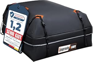 Upgrade4cars Auto Dachbox mit Träger Set | Dachgepäckträger 566 Liter ohne Reling Inkl. Zubehör | Dachkoffer Universal 130 x 110 x 40 cm | Autozubehör Geschenke für Frauen Männer