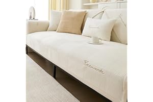 IMSGVIFO - Federa per cuscino per divano, elasticizzata, per divano, in tessuto tartan antiscivolo