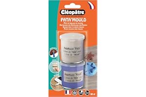 CLÉOPÂTRE Cleopatre - BLLCC22-80 - Pasta de silicona para hacer moldes, 2x40 gr, bicomponente.