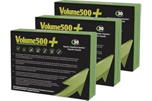 500COSMETICS Aumento de esperma - 3 Volume500: Pastillas para aumentar la cantidad de esperma