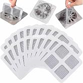 Anmarko 30 Pics Disposable Shower Cover Hair Catcher Shower Drain Mesh Stickers, Bathroom, Laundry, Bathtub, Kitchen Shower D
