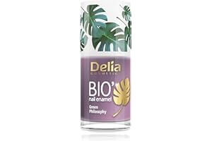 Delia Cosmetics - Smalto per unghie Bio Green - Escape - Vegan Friendly - Perfetta opacità e lucentezza - Applicazione facile e veloce - Ingredienti naturali - Colore a lunga durata fino a 6 giorni -