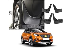 [4 Pezzi] CDEFG Peugeot 2008 2020-2022 Parafanghi Parafango Paraspruzzi Protettiva Protezione Fender per Auto Anteriore + Posteriore ABS Plastica Accessori