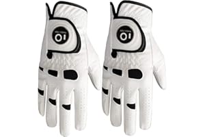 FINGER TEN Golfhandschuh Herren Linke Hand Rechte Mit Ball Marker 2 Stück oder 3 Stück Not Paar Allwetter Leder Griff Golf Handschuh Links Rechts Golfhandschuh Männer Golfer Handschuh