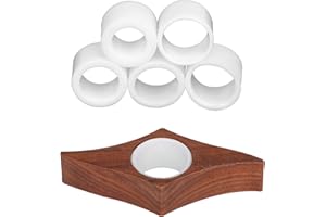 KINBOM Zakladka Kciuka z Kciukiem, Naturalny Czytniki Ksiazek z Orzecha Wloskiego, z 5 Szt. Rózny Rozmiar Silikonowe Pierscienie, Uchwyt Strony Ksiazki do Zakladek Czytelnicy Mól Ksiazkowy