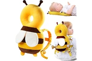 AMERTEER Baby Anti Falling Pillow | Head Protector Backpack | Adjustable Head Protection Pillow | Safety Mat for Crawling & Walking | Soft Cushion for Toddler | Infant Walking Support Pad