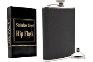 Bailinks flasque a alcool, flasque pour liqueur d'extérieur, Fiole en acier inoxydable de 8 oz avec entonnoir, flacon de whisky pour l'escalade de camping Mariage