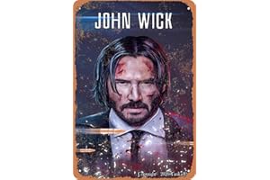 TARIKA Affiche de film John Wick - Look rétro - 20 x 30 cm - Décoration murale pour la maison, la cuisine, la salle de bain, la ferme, le jardin, le garage - Décoration murale