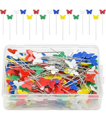 Spilli Da Cucito Con Testa Colorata - 300 Pezzi In Scatola - Per Tessuto, Craft E Fai Da Te - Foto 5