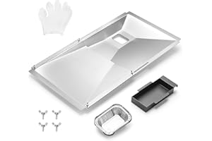 AOREWTGGH Drip Pan fits Nexgrill Parts, Adjustable with Drip Tray Suitable for Dyna Glo, Kenmore BHG, Grill Master, Backyard, Universal Drip Tray for 3/4/5 Burner,Grease Tray for Charbroil Expert Gas Grill