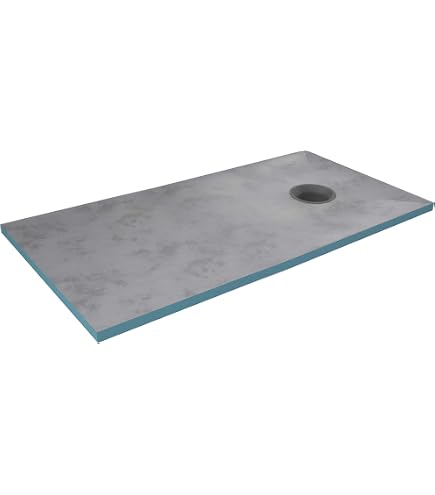 Duschelement 100x140 Cm Mit Edelstahl-Rinne – Bodeneben, Kopfseitiger Ablauf, Nur 75 Mm Aufbauhöhe