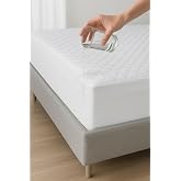 Yatak Alezi Pamuklu Kapitone Fitted Full Kenar Sıvı Ge&ccedil;irmez Yatak Koruyucu Beyaz (180 x 200)
