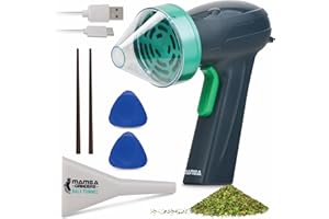 MAMBA GRINDERS Mamba Monster 3.5g Verde USB Macinino Elettrico per Erbe. Macinino Portatile in Metallo ad Alta Capacità per Erbe Aromatiche e Spezie da Cucina