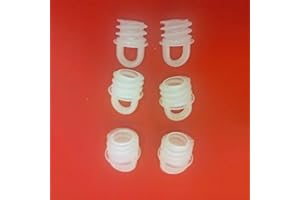 Easy-Shadow - 4 Stück Endstopfen/Verschlußstopfen für 16 mm Bohrlöcher Stopper Abschluss für Gardinenschienen Vorhangschienen Gardinenbretter Laufschienen Deckenleiste - transparent