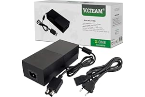YCCTEAM YTEAM Xbox One Netzteil Brick, AC Adapter Ersatz Kit für Xbox 1 Konsolen, DE Ladekabel, Auto-Spannung