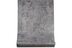 Bai You Mei Carta da parati Concrete Ottica Autoadesiva Effetto 3d Grigio Mobili Adesivi Film Concrete Carta da Parete Adesivo per cucin Vintage Decorativo Vinile carta adesiva per pareti