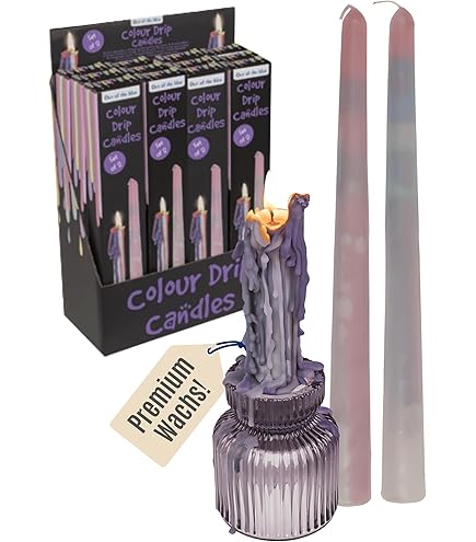 Tropfkerzen 5er Set Bunt - Handgemachte Kerzen Für Flaschen