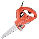 BLACK+DECKER 400 V Scorpion Electric Saw with 3 Blades and 10mm Stroke Length, KS890ECN-GB