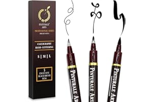 ‎PINTURALE ARTS Pinturale Arts Set 3 Kalligraphie Stifte | Professionelle Handlettering Stifte | Kaligraphiestift, Lettering Stifte für Kalligrafie, Zeichnen, Manga, Illustration | Kaligraphiestifte Set Anfänger