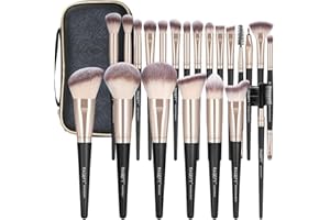 ‎MAGEFY Make up Pinsel Set MAGEFY Professionelles 22 Pcs Pinselset Makeup Schminkpinsel Kit Foundation Lidschatten Kosmetikpinsel Set mit Pu Leder Tasche