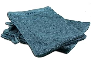 Gözze - Lot de 4 Gants de Toilette, Berlin, 100% Coton, 17 x 24 cm - Pétrole