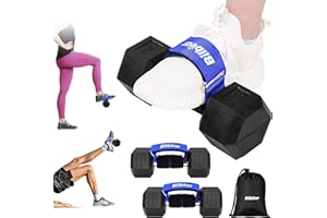 BILBEAR Lot de 2 entraîneurs Tibialis pour l'entraînement de force des jambes, haltères réglables pour les levés de hanches, haltères, sangles de cheville pour les exercices de levage de jambes