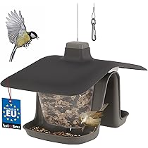 Lifetime Garden Vogel pinda/voeder silo - metaal-plastic - 22 cm bestellen
