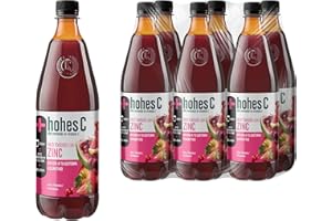Zumo de manzana con Zinc y vitamina C - ayuda a tus defensas hohes C Nutribebida con Zinc y Vitamina C Zumo de Manzana, Uvas rojas y Arándanos Zumo 100% fruta Pack 6 x 1L