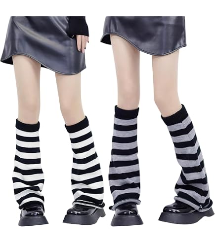 2 Paia Di Scaldamuscoli Invernali Da Donna In Maglia Elasticizzata – Morbidi E Caldi, Perfetti Con Jeans, Gonna E Leggings - 2
